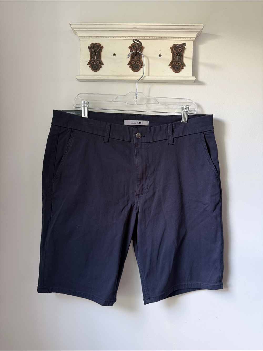 Joe's Trouser Shorts 10” Size 34 in Navy Men's Flat-Front Chino Classic